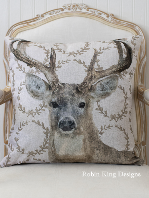 Stag Pillow Cover 18 by 18 Inches