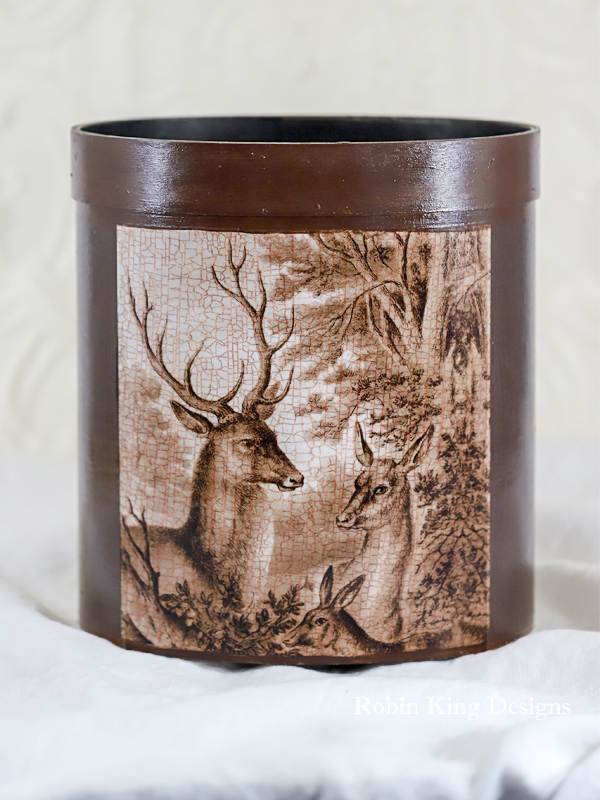 Deer Family Wastepaper Basket