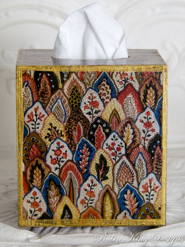 French Pattern Tissue Box Cover