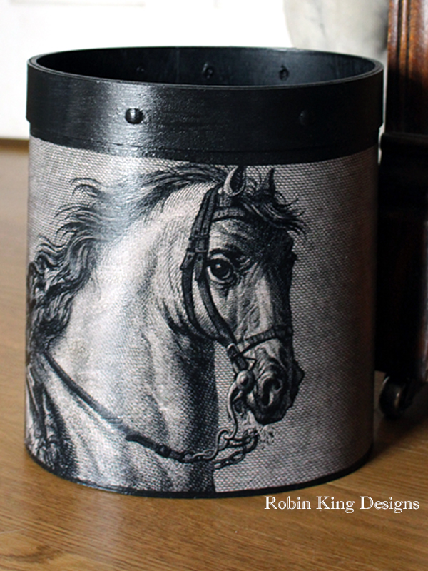 Horse Engraving Wastepaper Basket