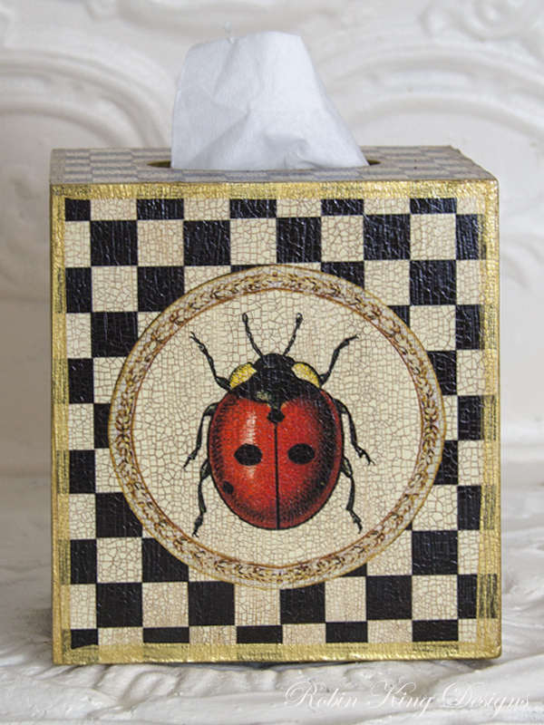 Ladybug Tissue Box Cover