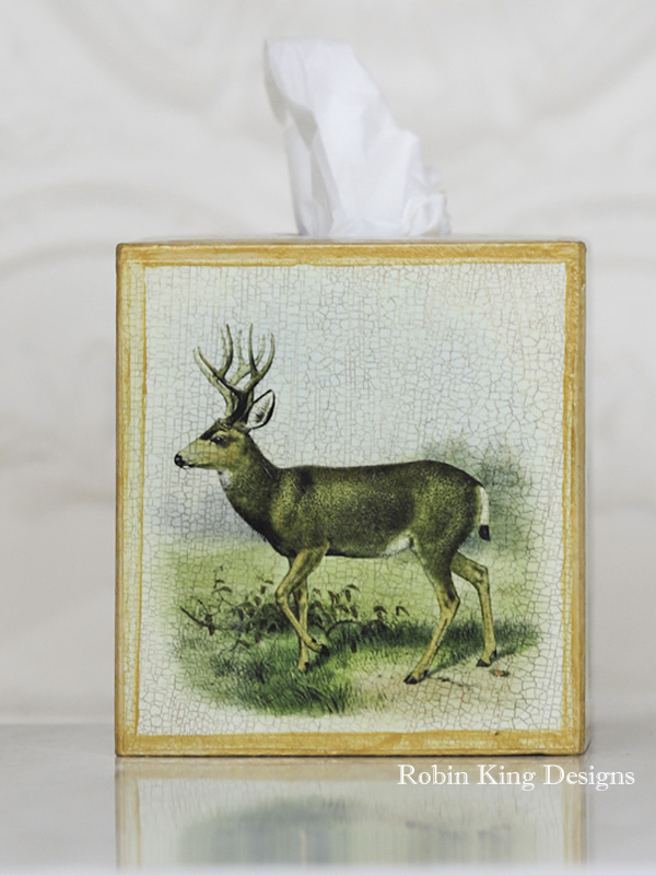 Mule Deer Buck Tissue Box Cover