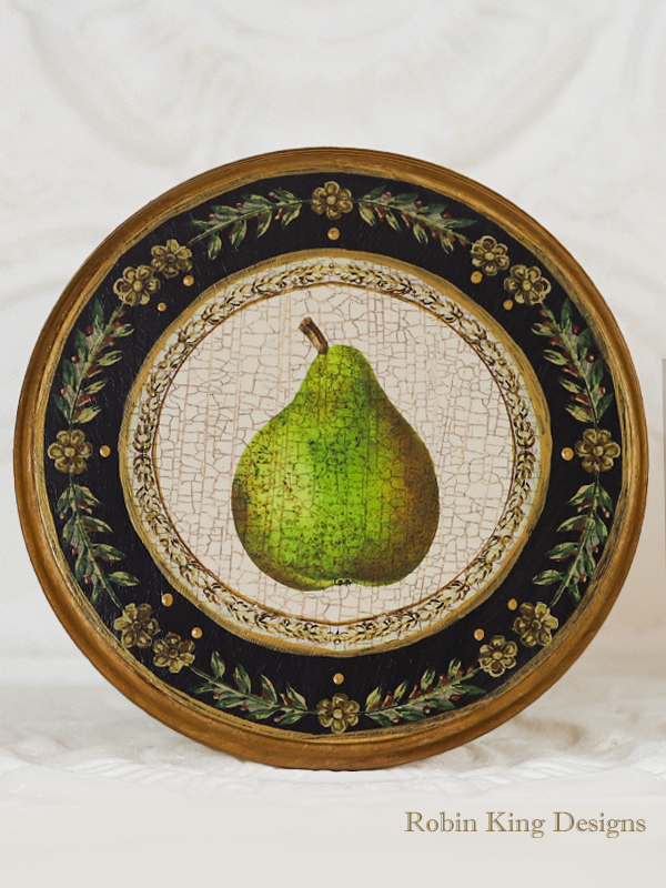 Pear Wood Plaque 8 Inches