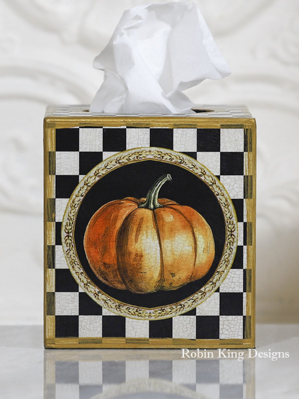 Pumpkin Tissue Box Cover