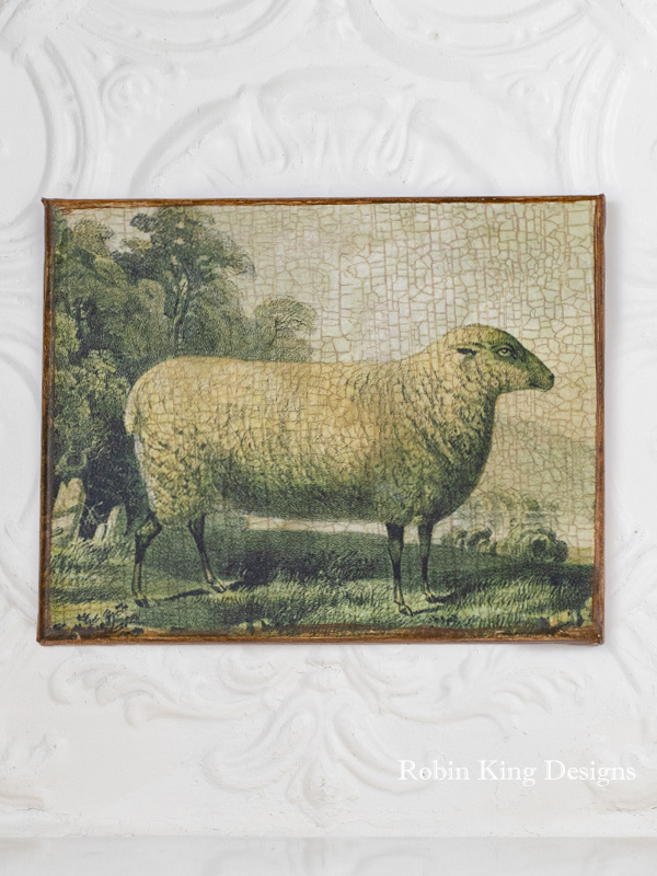 Sheep in Field Canvas